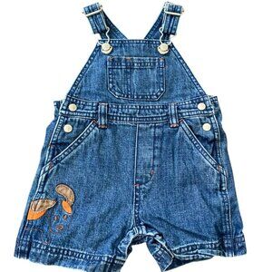 Y2K 2003 Gymboree Dog Puppy Overalls Shortalls